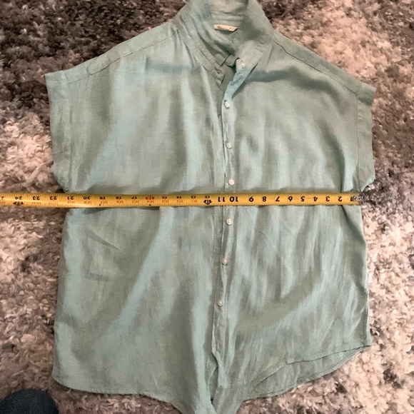 Weatherproof Vintage Women’s Light Blue Button Down Blouse Size Medium - Picture 14 of 16